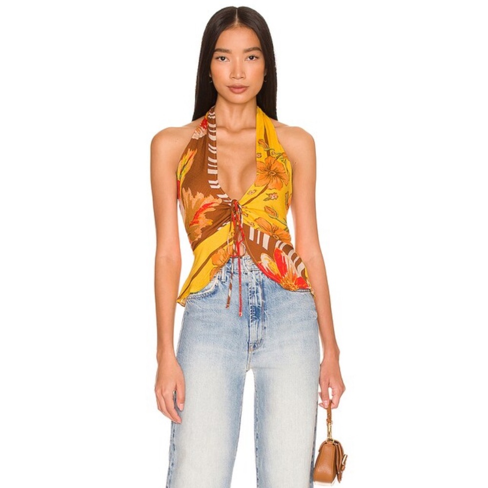 Free people hot topics tan MANGO size XS
